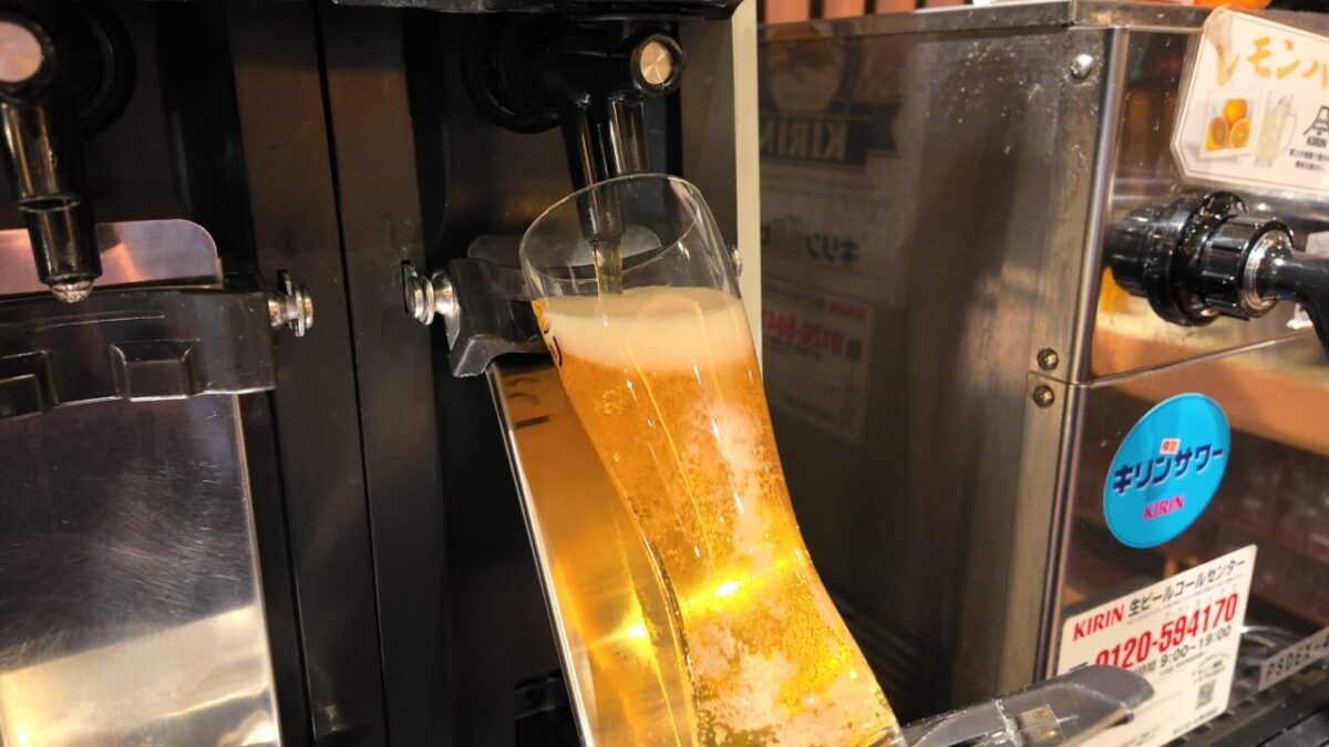 たてやま温泉 千里の風 オールインクルーシブのドリンクコーナー
